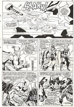 JACK KIRBY THOR #137 Original Marvel Comic Silver Age LARGE Art 1967