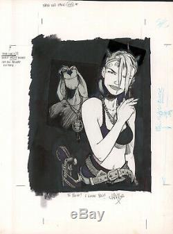 JAMIE HEWLETT Tank Girl & Booga Pin-Up ORIGINAL COMIC ART Deadline
