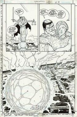 JLA Earth 2 Graphic Novel p. 68 Original Comic Art Grant Morrison Frank Quitely