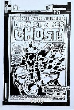 JOHN BUSCEMA SILVER SURFER MEPHISTO The GHOST 1960s MARVEL ART TRANSPARENCY