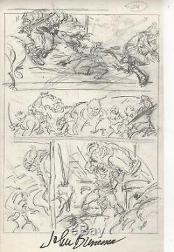 JOHN BUSCEMA original artwork/layout Full page of CONAN in ACTION