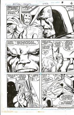JOHN BYRNE Action Comics 593 MR MIRACLE DARKSEID Original Comic Art 1987