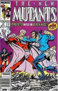 JOHN BYRNE NEW MUTANTS #75 p13, 1989, BOB McLEOD, FULL TEAM HALF SPLASH, SIGNED