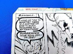 JOHN BYRNE VTG SIGNED Marvel team-up Warlock Original Comic Art #55 Pg. 16 1977