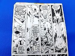 JOHN BYRNE VTG SIGNED Marvel team-up Warlock Original Comic Art #55 Pg. 16 1977