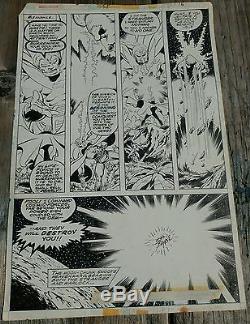 JOHN BYRNE VTG SIGNED Marvel team-up Warlock Original Comic Art #55 Pg. 16 1977