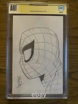 JOHN ROMITA, JR. SIGNED SPIDER-MAN ORIGINAL ART! CBCS ART Witnessed Sketch