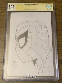 JOHN ROMITA, JR. SIGNED SPIDER-MAN ORIGINAL ART! CBCS ART Witnessed Sketch