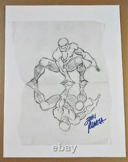 JOHN ROMITA, SR. SIGNED 1995 SPIDER-MAN CLONE GENESIS COVER PRELIM ART-With COA