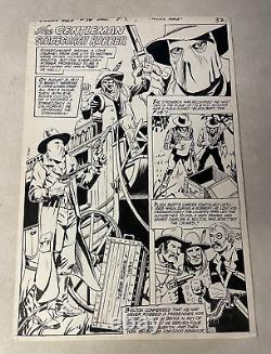 JONAH HEX #54 original art TITLE SPLASH BLACK BART STAGECOACH ROBBER 1 PG STORY