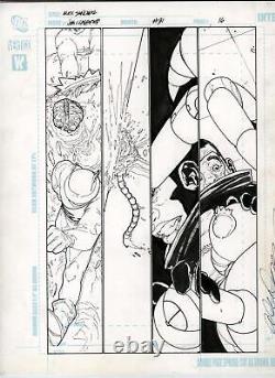 JSA Classified #31 pg 16 Alex Sanchez Original Art Mr. Terrific Justice Society