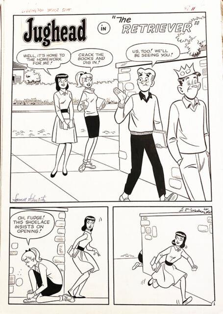 Jughead #112 Original Art Complete 6 Page Story Archie 1964 Samm Schwartz
