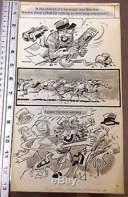 Jack Davis comic art page MAD Magazine parody Little Miss Marker Shirley Temple