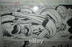Jack Kirby ORIGINAL ART Captain America vs Evil Mutants PAGE X-Men Massacre 1977