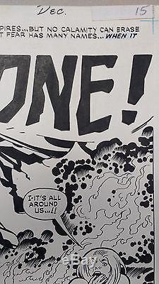 Jack Kirby Original Art Splash Page Kamandi