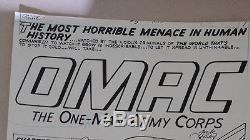 Jack Kirby Original Art Splash Page OMAC