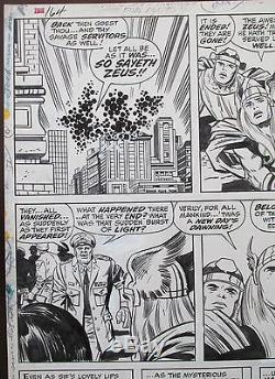 Jack Kirby Original Art Thor 164 (1969) Page 27 Him/Warlock Historic Appearance