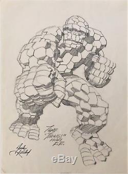 Jack Kirby original art pencil drawing of The Thing
