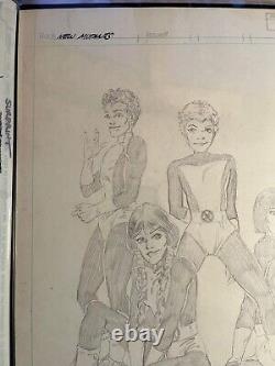 Jackson Butch Guice Original Comic Art Vintage Cover Quality New Mutants 11x17