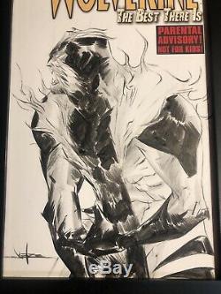 Jae Lee Original Art Sabretooth Sketch Wolverine Xmen Marvel Framed