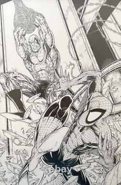 Jamie Biggs Spiderman vs Scorpion Original Comic Art McFarlane Style, 1/1