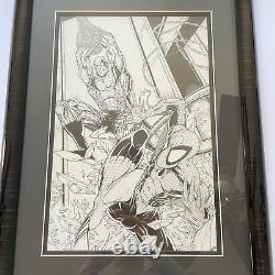 Jamie Biggs Spiderman vs Scorpion Original Comic Art McFarlane Style, 1/1