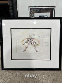 Japanese Original Cartoon Marvel Wolverine Drawing In Color, Framed Art Piece
