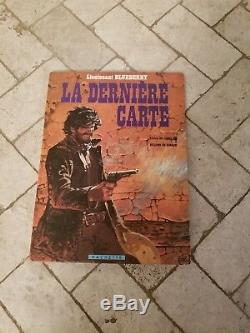 Jean Giraud'Moebius' Signed withSketch La Derniere Carte Jean-Michel Charlier