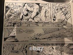 Jeff Purves Incredible Hulk #359 P. 17 Original Art Page Inks By Marie Severin