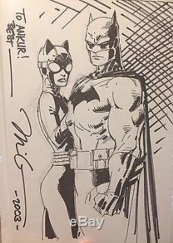 Jim Lee Batman & Catwoman Original Drawing! Circa 2003