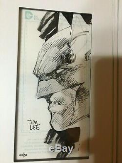 Jim Lee Blueline Batman Original Art Sketch SDCC Exclusive Signature Series CGC