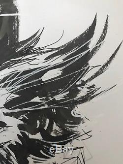 Jim Lee Commission Sketch Original Art Wolverine with Background