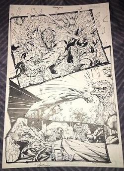 Jim Lee Original Comic Art Batman 610 Pg 4 Hush Story Arc Killer Croc