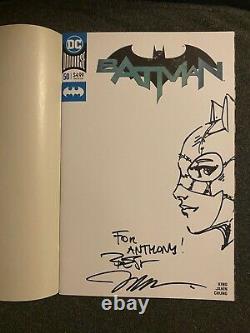 Jim Lee Original Sketch Catwoman (Michelle Pfeiffer) Blank Cover Batman #50