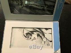 Jim Lee Sdcc 2015 Blue Line Batman Joker Harley Quinn Original Art Sketch Set