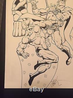 Jim Starlin Original Art Thanos Adam Warlock Captain Marvel