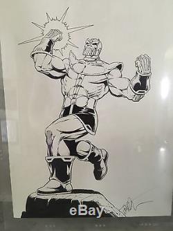 Jim Starlin Sketch Commission Thanos! CGC SS 9x12 original artwork