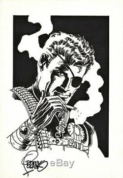 Jim Steranko Signed Nick Fury Original Art-s. H. I. E. L. D, Avengers