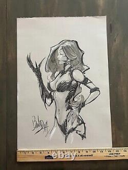 Joe Benitez Witchblade Hand Drawn Comic Sketch Art Commission 18 x 12