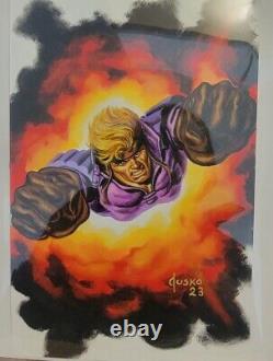 Joe Jusko signed Marvel Masterpieces kickstarter Original Art X-Men CANNONBALL