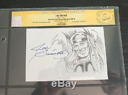 Joe Sinnott Signed Original Marvel Comics Thor Art Sketch CGC Signature Series