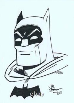 Joe Staton SIGNED Original JLADC Comic Art Sketch Golden Age Batman
