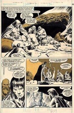 John Buscema 1980 Savage Sword Of Conan #49 Original Comic Art Page Half-splash