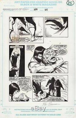 John Buscema Original Art Savage Sword of Conan #235 Page 25 (Signed)