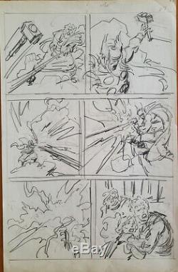 John Buscema, The Mighty Thor Annual #8 page 37 prelim original art (1979)