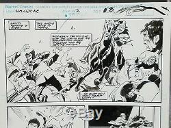 John Buscema and Bill Sienkiewicz Wolverine #12 Story Page 6 Original Art Signed