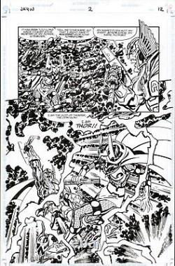 John Byrne Does Thor For Dc! Jack Kirby 4th World Original Art Page 2/3 Splash