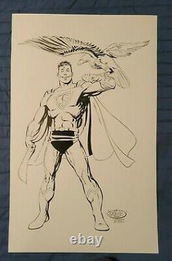 John Byrne Original 19 X 12 Superman Art