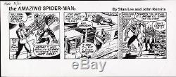 John Romita 1979 Amazing Spiderman Original Newspaper Comic Strip Art Stan Lee
