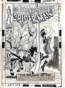 John Romita Amazing Spider-man #59 Cover Art Very First Mj Cover (large) 1967